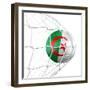 Algerian Soccer Ball in a Net-zentilia-Framed Art Print