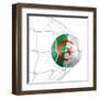 Algerian Soccer Ball in a Net-zentilia-Framed Art Print