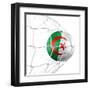 Algerian Soccer Ball in a Net-zentilia-Framed Art Print