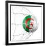 Algerian Soccer Ball in a Net-zentilia-Framed Art Print