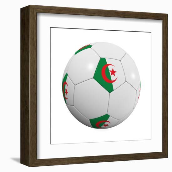 Algerian Soccer Ball-badboo-Framed Art Print