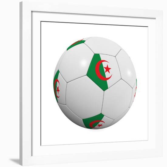 Algerian Soccer Ball-badboo-Framed Art Print