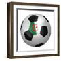 Algerian Soccer Ball-badboo-Framed Art Print