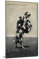 Algerian Soldier on Horseback-null-Mounted Art Print