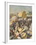 Algerians Attack French-null-Framed Art Print