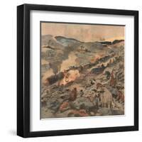 Algerians Attack Train-null-Framed Art Print