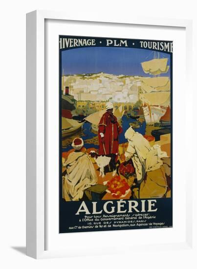 Algerie Poster-Leon Cauvy-Framed Giclee Print