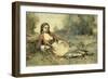 Algerienne-Jean-Baptiste-Camille Corot-Framed Art Print