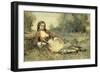 Algerienne-Jean-Baptiste-Camille Corot-Framed Art Print
