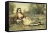 Algerienne-Jean-Baptiste-Camille Corot-Framed Stretched Canvas