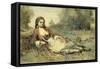Algerienne-Jean-Baptiste-Camille Corot-Framed Stretched Canvas