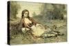 Algerienne-Jean-Baptiste-Camille Corot-Stretched Canvas