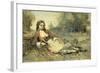 Algerienne-Jean-Baptiste-Camille Corot-Framed Art Print