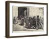 Algerine Beggars at the Door of a Mosque-Charles Auguste Loye-Framed Giclee Print