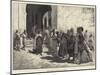 Algerine Beggars at the Door of a Mosque-Charles Auguste Loye-Mounted Giclee Print