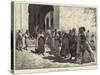 Algerine Beggars at the Door of a Mosque-Charles Auguste Loye-Stretched Canvas