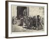 Algerine Beggars at the Door of a Mosque-Charles Auguste Loye-Framed Giclee Print