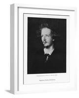 Algernon Charles Swinburne, English Poet, C1867-Frederick Hollyer-Framed Giclee Print