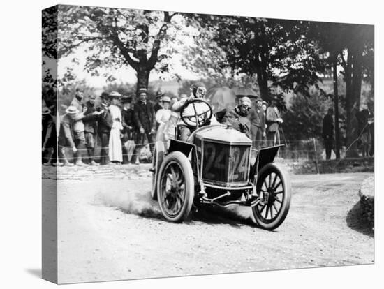 Algernon Guinness Driving a Minerva in the Circuit Des Ardennes, 1907-null-Stretched Canvas