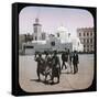 Algiers (Algeria), the Mosque Djemaa Djedid and the Statue of Duke of Orlêans, Algiers (Algeria)-Leon, Levy et Fils-Framed Stretched Canvas