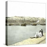Algiers (Algeria), the Port and the City-Leon, Levy et Fils-Stretched Canvas