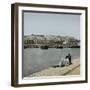 Algiers (Algeria), the Port and the City-Leon, Levy et Fils-Framed Photographic Print