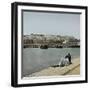 Algiers (Algeria), the Port and the City-Leon, Levy et Fils-Framed Photographic Print