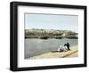 Algiers (Algeria), the Port and the City-Leon, Levy et Fils-Framed Photographic Print