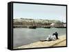 Algiers (Algeria), the Port and the City-Leon, Levy et Fils-Framed Stretched Canvas