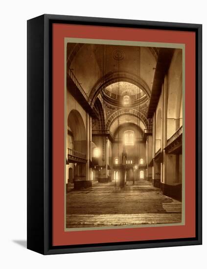 Algiers, Interior, El-Djedid Mosque-Etienne & Louis Antonin Neurdein-Framed Stretched Canvas