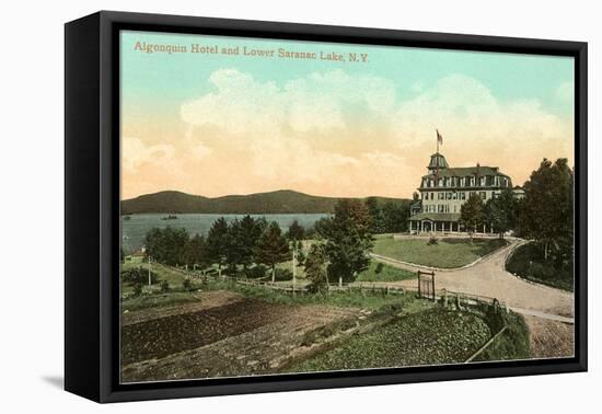 Algonquin Hotel, Lower Saranac Lake, New York-null-Framed Stretched Canvas