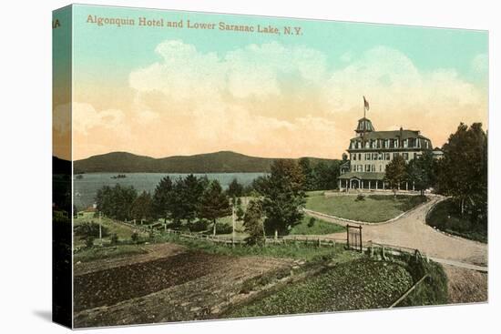 Algonquin Hotel, Lower Saranac Lake, New York-null-Stretched Canvas
