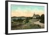 Algonquin Hotel, Lower Saranac Lake, New York-null-Framed Art Print