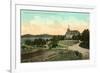 Algonquin Hotel, Lower Saranac Lake, New York-null-Framed Art Print