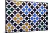 Alhambra, Comares Palace, Court of the Myrtles, Tiles, 9-14th Century, Granada, Spain-null-Mounted Art Print