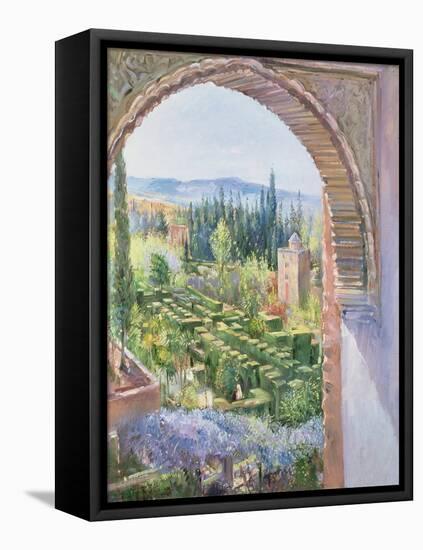 Alhambra Gardens-Timothy Easton-Framed Stretched Canvas