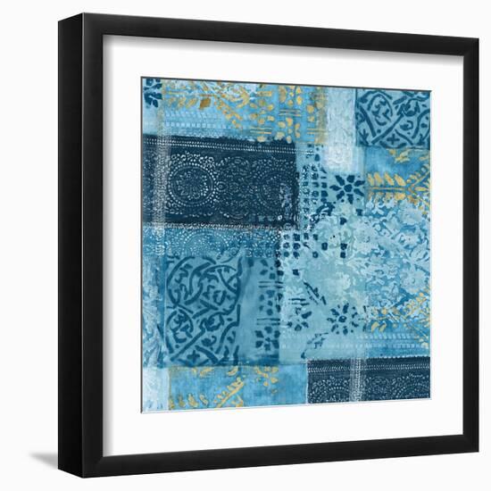 Alhambra II Indigo-Hugo Wild-Framed Art Print