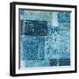 Alhambra II Indigo-Hugo Wild-Framed Art Print