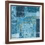 Alhambra III Indigo-Hugo Wild-Framed Art Print