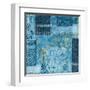 Alhambra III Indigo-Hugo Wild-Framed Art Print