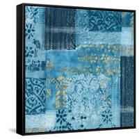 Alhambra III Indigo-Hugo Wild-Framed Stretched Canvas