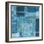 Alhambra III Indigo-Hugo Wild-Framed Art Print