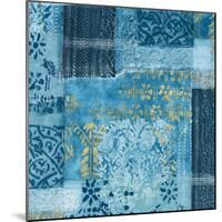 Alhambra III Indigo-Hugo Wild-Mounted Art Print