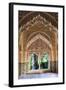 Alhambra, Nazari Palace, Palace of the Lions,Hall of Aljimences, 9-14th Century, Granada, Spain-null-Framed Photo