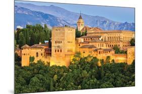 Alhambra Palace Granada Spain-null-Mounted Art Print