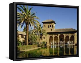 Alhambra Palace in Granada, UNESCO World Heritage Site, Andalucia, Spain, Europe-Michael Busselle-Framed Stretched Canvas