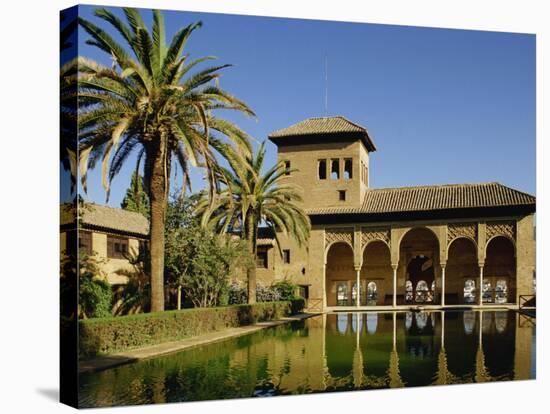 Alhambra Palace in Granada, UNESCO World Heritage Site, Andalucia, Spain, Europe-Michael Busselle-Stretched Canvas