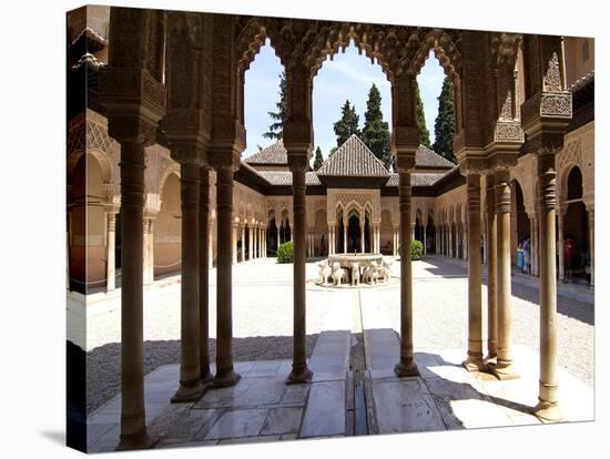 Alhambra, UNESCO World Heritage Site, Granada, Andalusia, Spain, Europe-Hans Peter Merten-Stretched Canvas