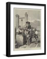 Alhambra Water-Carrier-Richard Ansdell-Framed Giclee Print