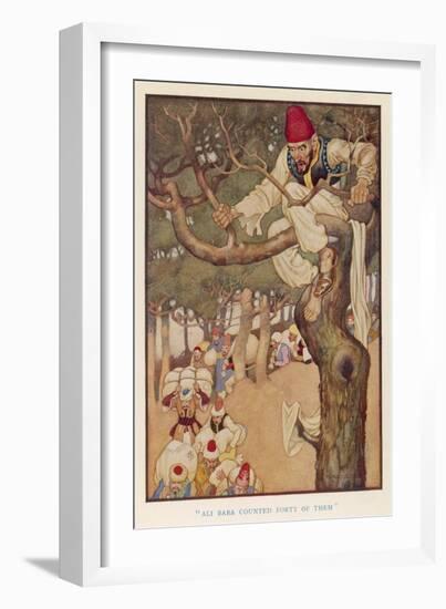 Ali Baba Counted Forty of Them from His Vantage Point up a Tree-Monro S. Orr-Framed Art Print